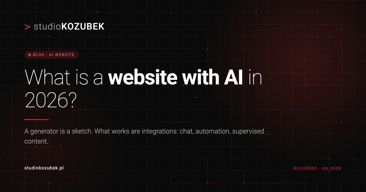 A website with AI - integrations that work
