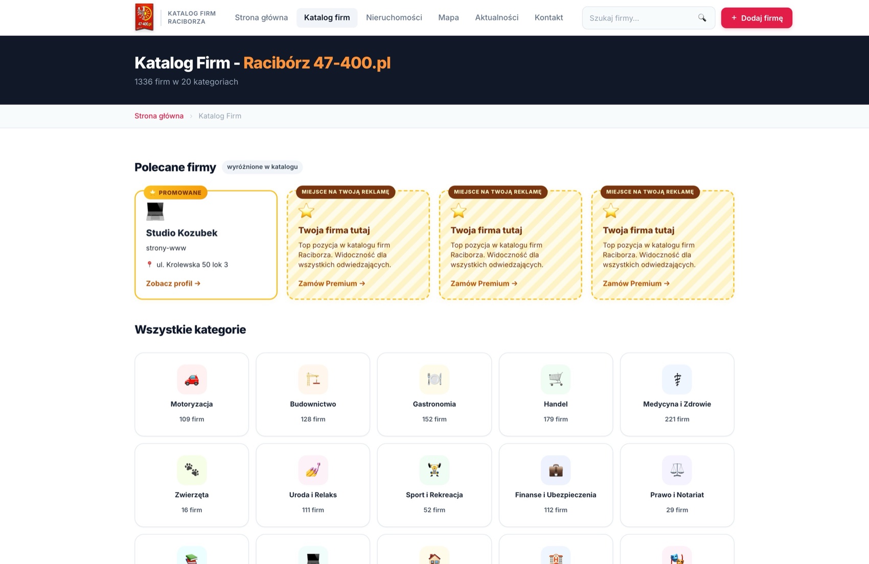 The 47-400.pl directory - themed categories and browsing