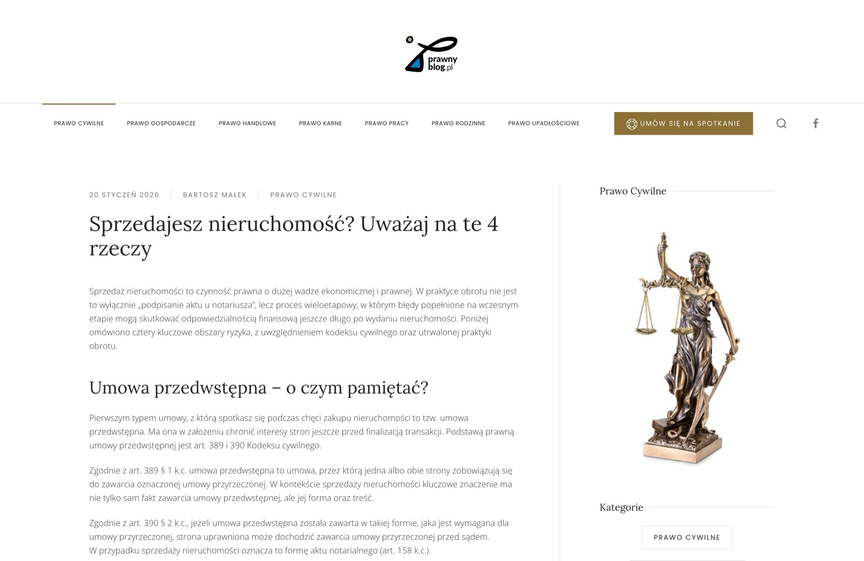 Wpis na blogu prawnyblog.pl pod zachowanym adresem URL